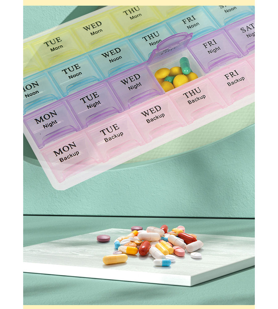 YouBella Jewellery Organiser Medicine Organizer Pill Organizer Reminder Storage Box 28 Days